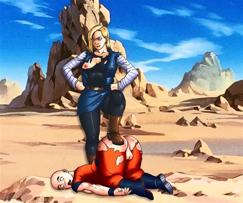 android 18 and krillin